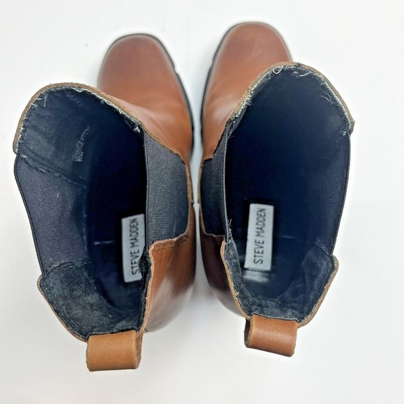 Steve Madden Brown and Black Ankle Boots - Picture 6 of 11